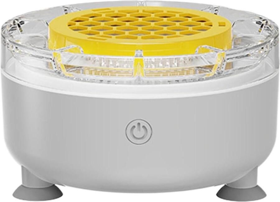 Elektrische Salade Spinner Draadloze Groente Droger Snelle Groente Reiniging Roterende Waterstroom 6.8W cm Wit