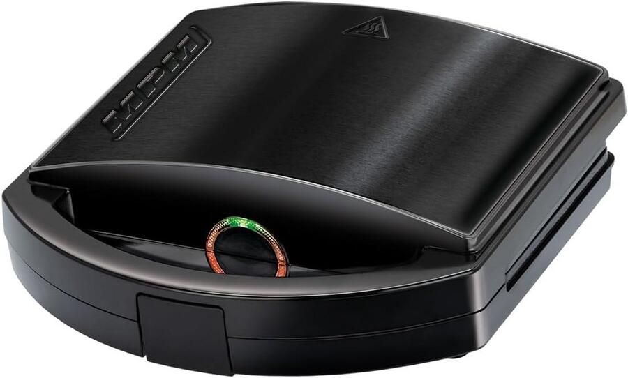 Elektrische Sandwichmaker met RVS Behuizing voor 4 Driehoeken