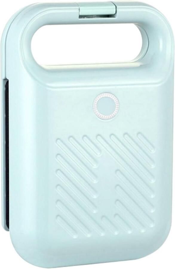 Elektrische Sandwichmaker Tosti Apparaat Ontbijt Maken Anti-Aanbak Platen 9.5x17.7x9.5 cm Lichtgroen