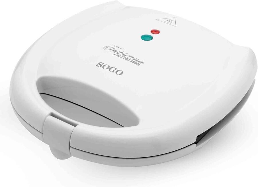 Elektrische Sandwichmaker Tosti Apparaat Snelle Lunches Antiaanbakplaten 22x24x9 cm Rood