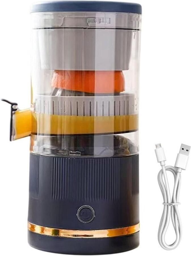 Automatische Sapcentrifuge Elektrische Citruspers Vers Sap Maken Automatische Scheiding 23.7 x 11.5 cm Blauw