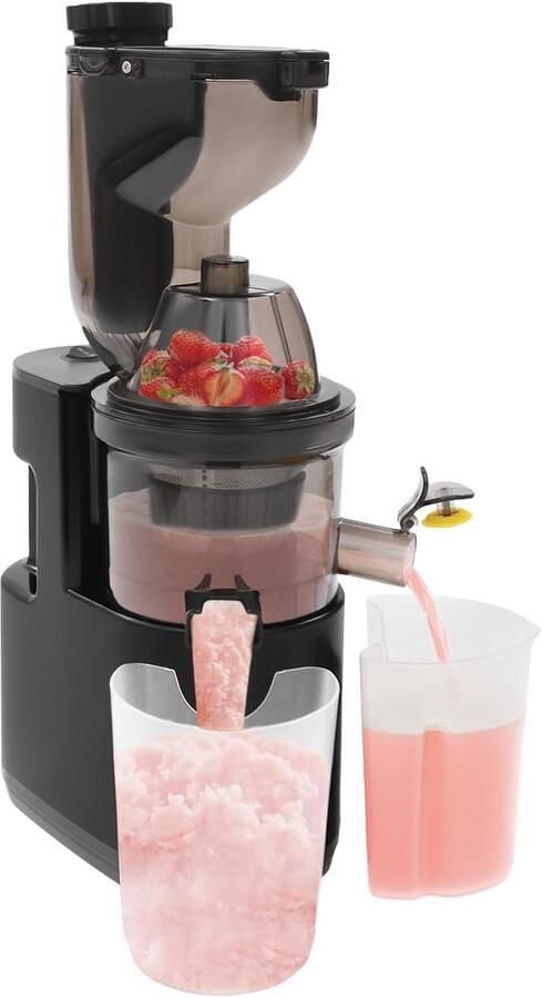 Elektrische Sapcentrifuge Gezond Sap Maken Groente Fruit Hoge Sapopbrengst 21x14x40cm Zwart