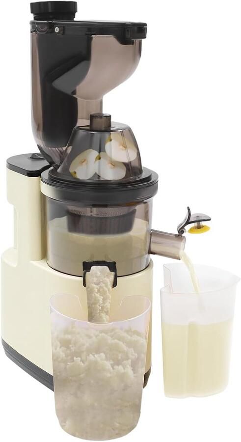 Elektrische Sapper Sapcentrifuge Groente Fruit Gezond sap maken Testwinnaar 60-80 TPM 400 ml 500W Wit