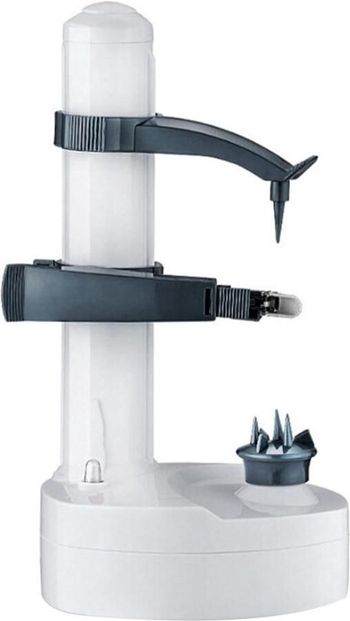 Elektrische Schilmachine Groente Fruit Schillen Snel en Gemakkelijk Automatisch Balanceren 30x15 cm Wit