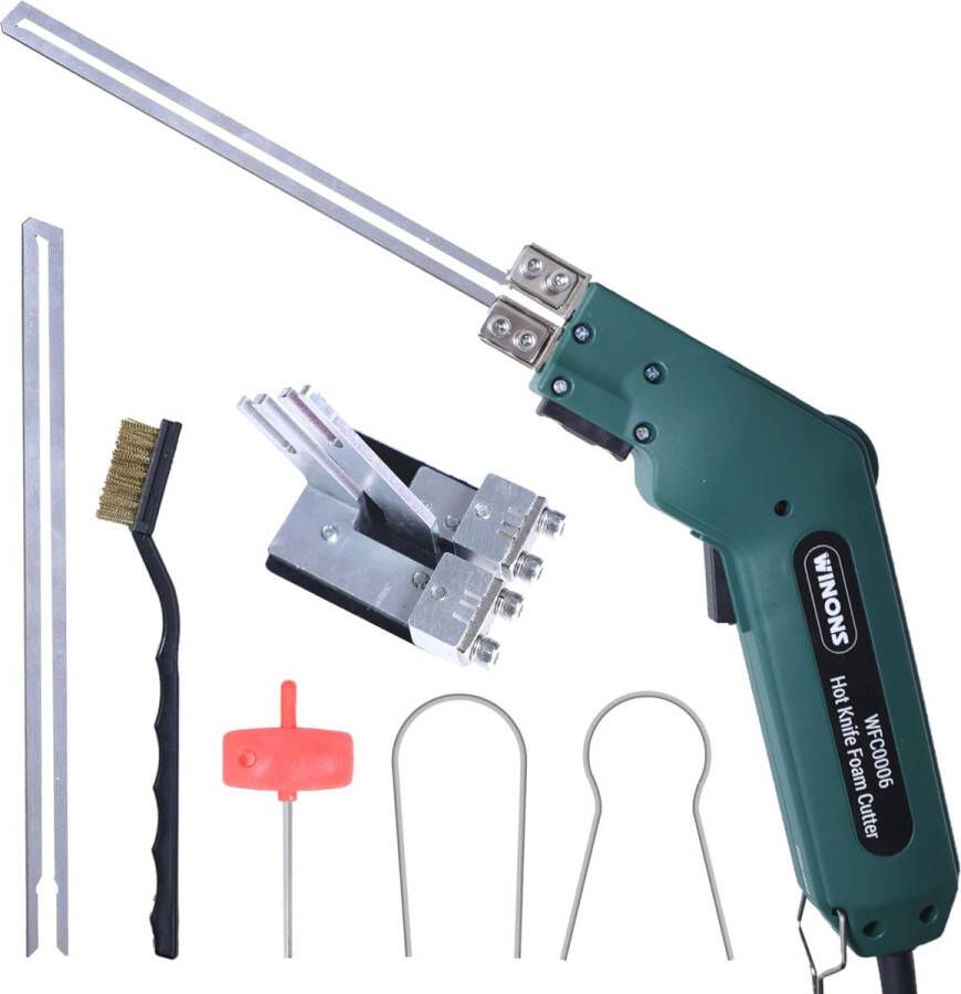 Elektrische Schuimsnijder 200W Temperatuurregeling voor Gebogen en Rechte Sneden Set van 9