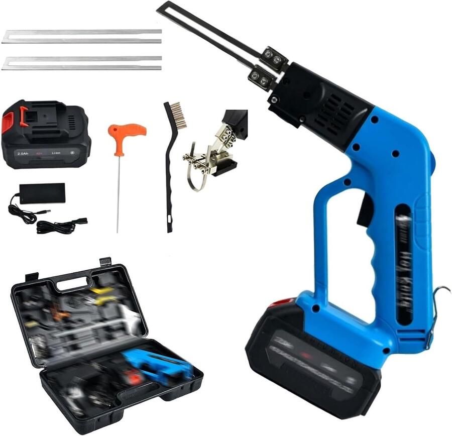 Elektrische Schuimsnijder Draadloze Snijmachine Precisie Snijden Instelbare Temperatuur 10cm Lemmet Blauw