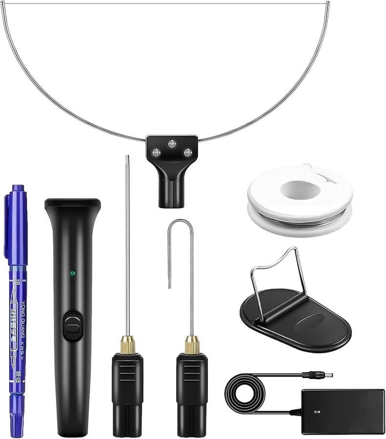 Elektrische Schuimsnijder Hete Pen Snijder Creatief Hobby Werk 3-in-1 Gereedschap 18W Zwart