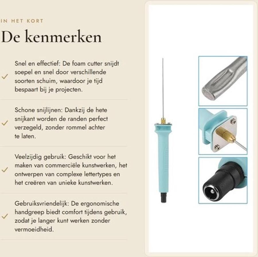 Elektrische schuimsnijder voor creatief