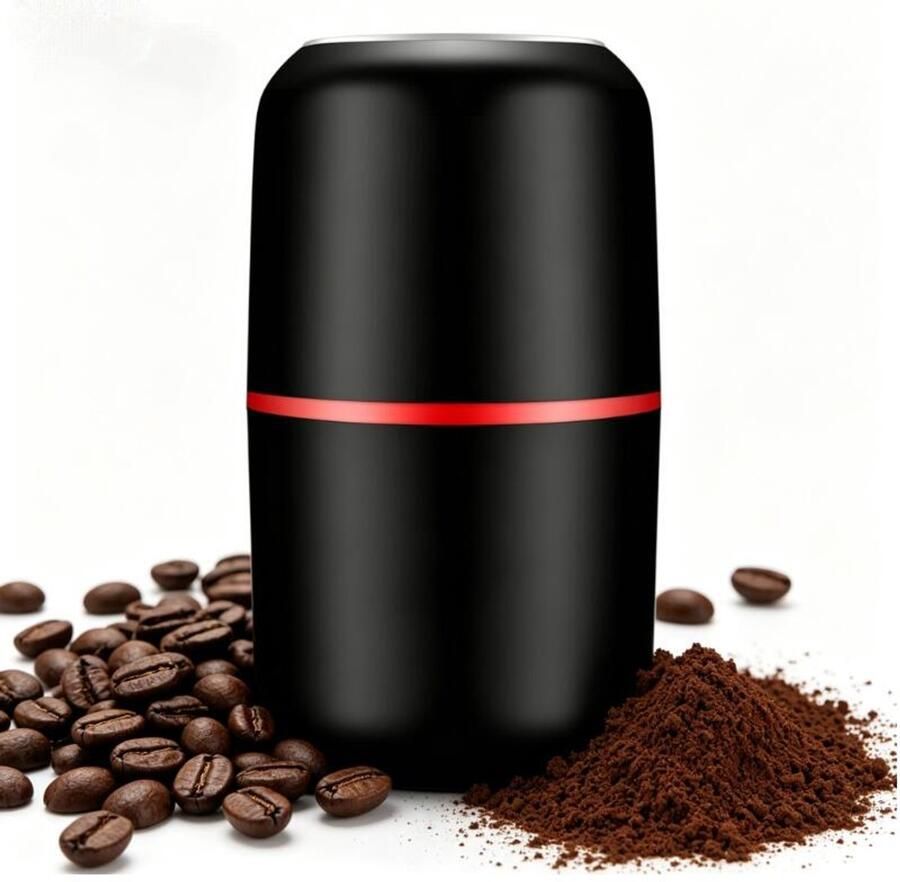 Elektrische slijpmachine Koffieaccessoires Poedermolen Meelmolen Elektrische koffiemolen Capaciteit 120 gram Krachtige mini-keukenmolen Voor bonen Kruiden noten en zaden Geschikt voor thuis en op kantoor