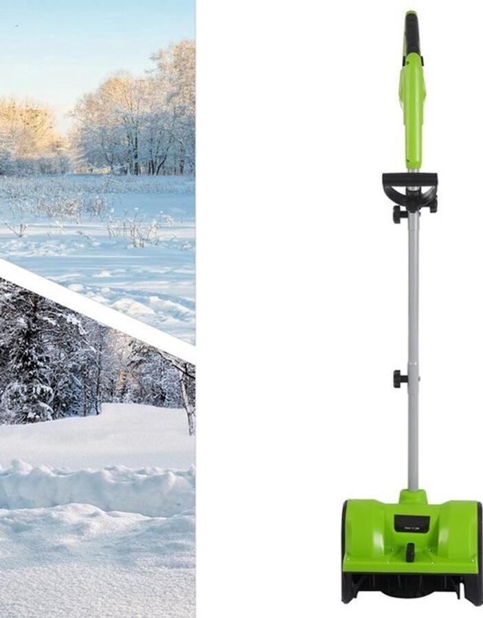 Elektrische Sneeuwblazer Groen 1200 W 30 cm Wisbreedte Nylon Snijder Voor Thuisgebruik