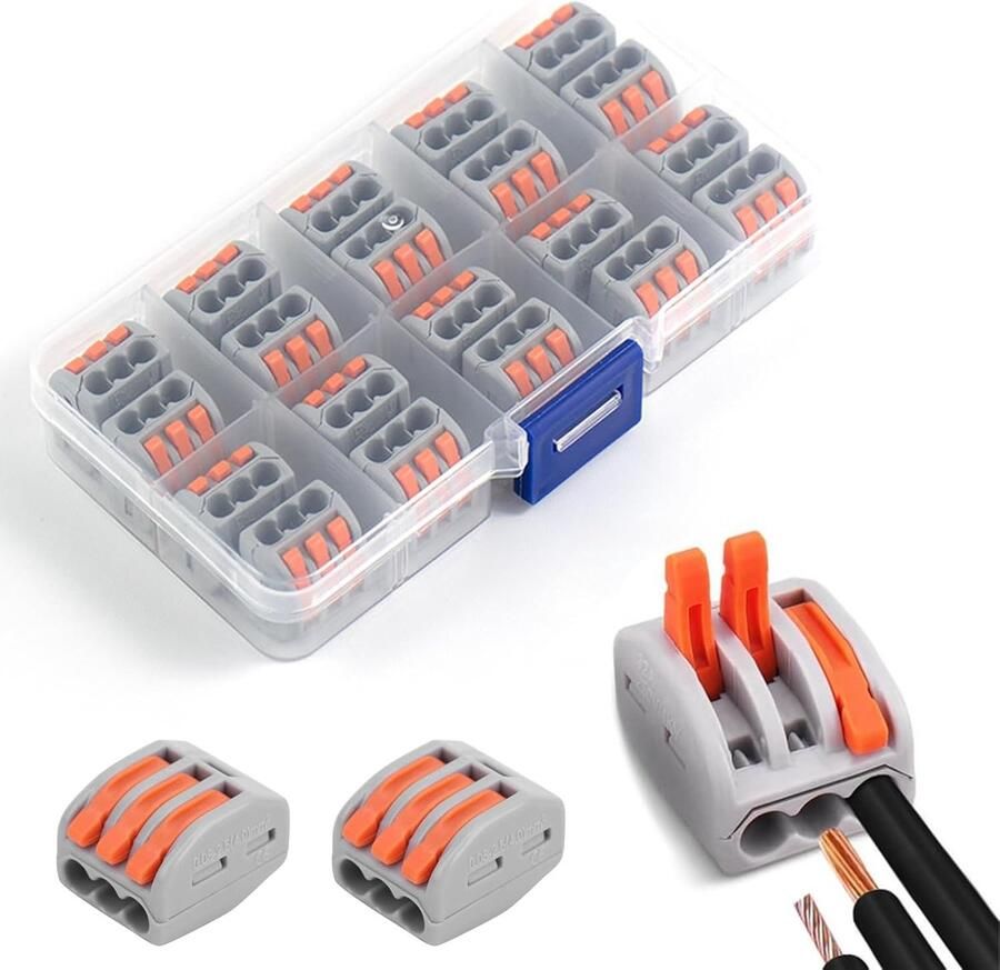 Elektrische snelkabel automatische aansluitklemmen voor stevige gevlochten en flexibele draden voor online circuit
