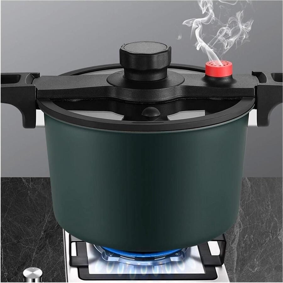 Elektrische Snelkookpan Micro Snelkookpan Dagelijks Koken Flexibel Openbaar Deksel 6 Liter Capaciteit Zwart