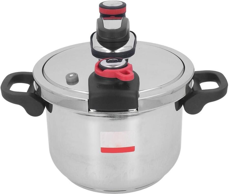 Elektrische Snelkookpan Multicooker Hogedrukpan Snel Koken Thuis Roestvrij Staal 304 6 Liter Capaciteit Zilverkleurig