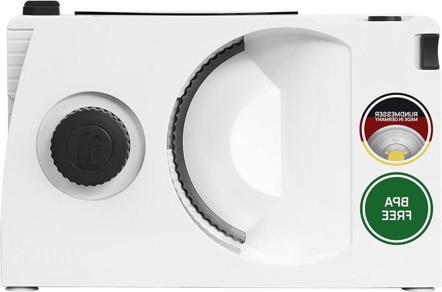 Elektrische Snijmachine Alles Snijder Keuken Gebruik Opvouwbaar Ontwerp 15 mm Dikte Wit