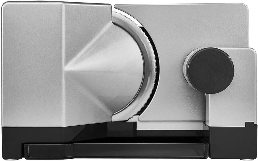 Elektrische Snijmachine Alles Snijder Voedsel Snijden Linkshandig Gebruik 14 mm Instelbaar Zilver Metallic