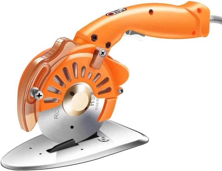 Elektrische Snijmachine Cirkelmes Stoffen Knippen Krachtige Motor 125MM Zwart