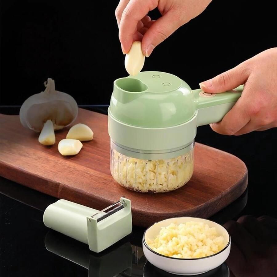 Elektrische Snijmachine Keuken Gereedschap Groenten Snijden Multifunctioneel Ontwerp 30x11x1cm Wit