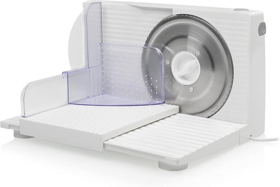 Elektrische Snijmachine Keuken Snijder Brood Vlees Snijden 17cm RVS Mes 20x26x33 cm Zilver