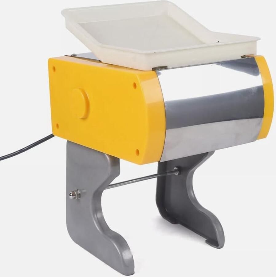 Elektrische Snijmachine Kleine Allessnijder Snel Ingrediënten Snijden Krachtige 300W Motor 19.5 x 18.5 x 38cm Geel