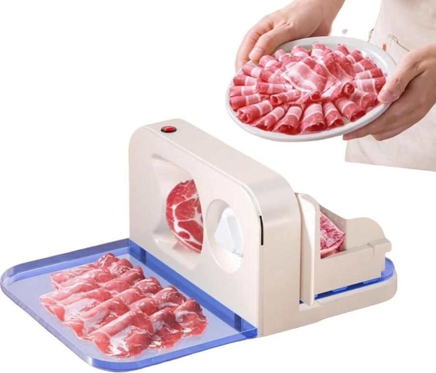 Elektrische snijmachine Snijapparaat Eten bereiden Verstelbare dikte 35 cm Zilver