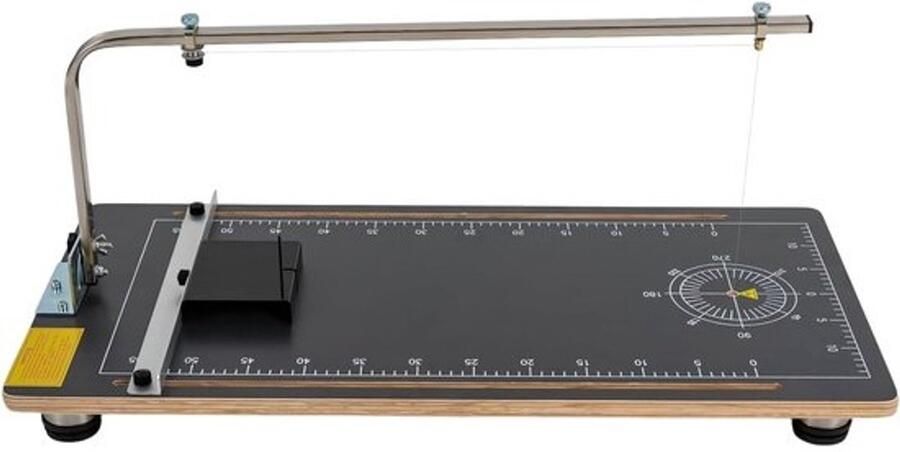 Schuimsnijmachine Warmdraadsnijder Thermozaag Precisie Snijden Temperatuur Instelbaar 78 x 38 x 7 cm Zwart