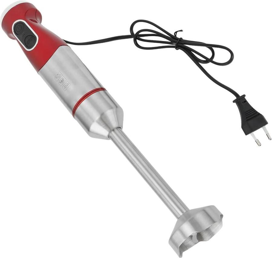 Elektrische Staafmixer Handmixer Blender Keuken Assistentie Krachtige 800W Motor 38.5 cm Zilver