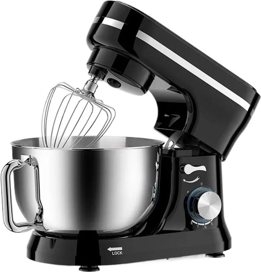 Elektrische Standmixer Keukenmixer Bakken en Mixen Kantelkop functie 45 Liter Kom Zilver