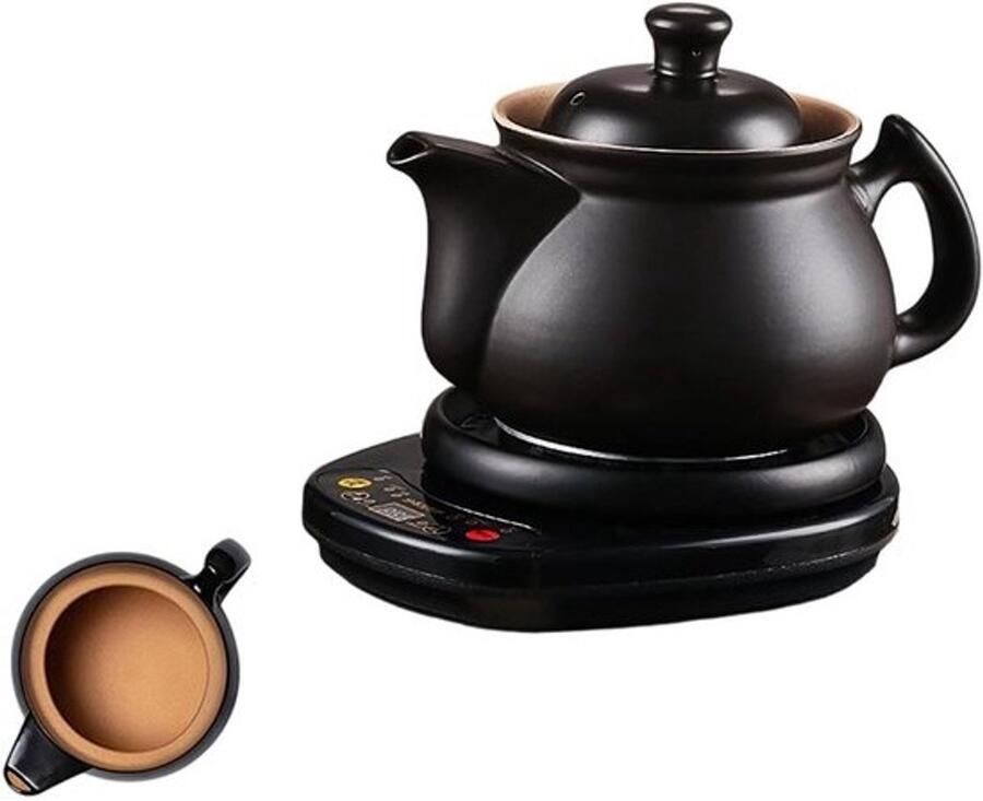 Elektrische Stoofpot Automatische Soepmaker Kruiden Trekken Keramische Binnenpan 4.5 Liter Wit