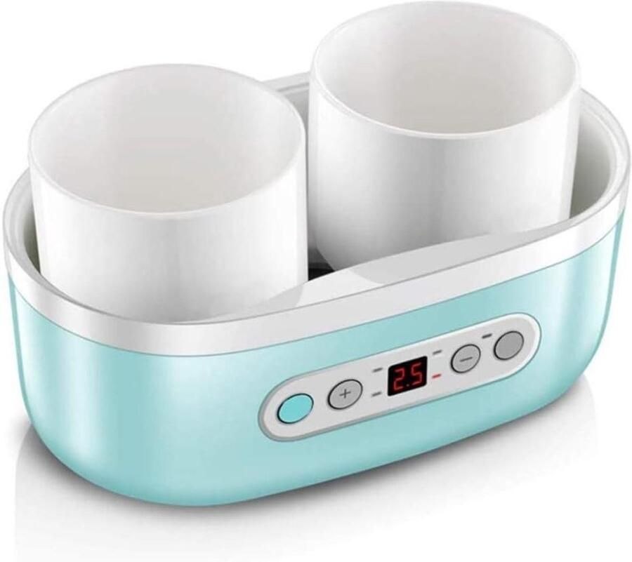 Elektrische stoofpot Kookpan slowcooker Maaltijden bereiden Intelligente timer 1 liter Wit
