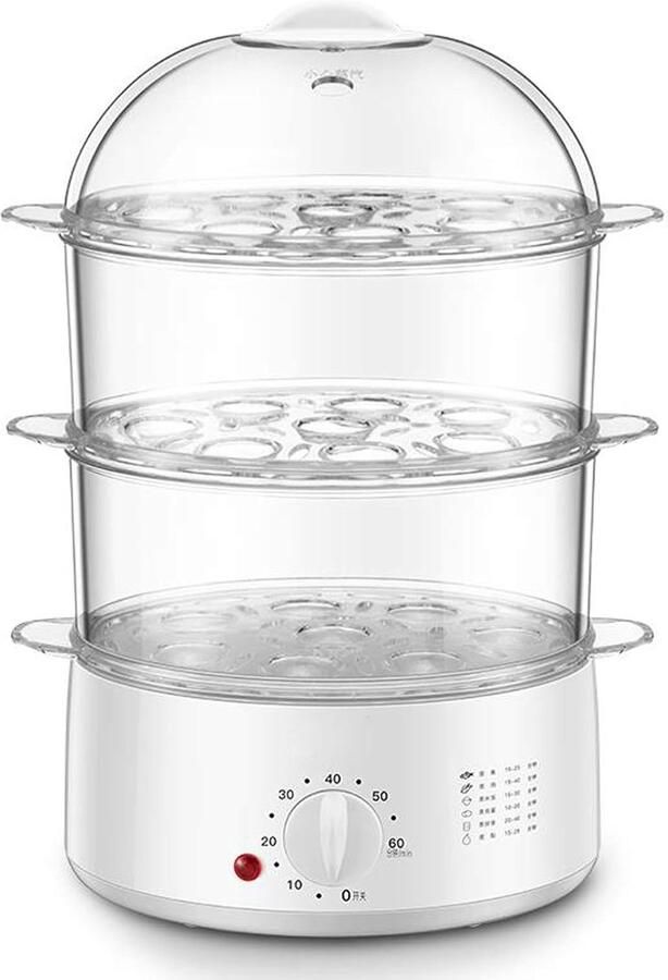 Elektrische Stoomboot Multicooker Stomer Gezond Koken Automatische Uitschakeling 2.0 Liter Wit