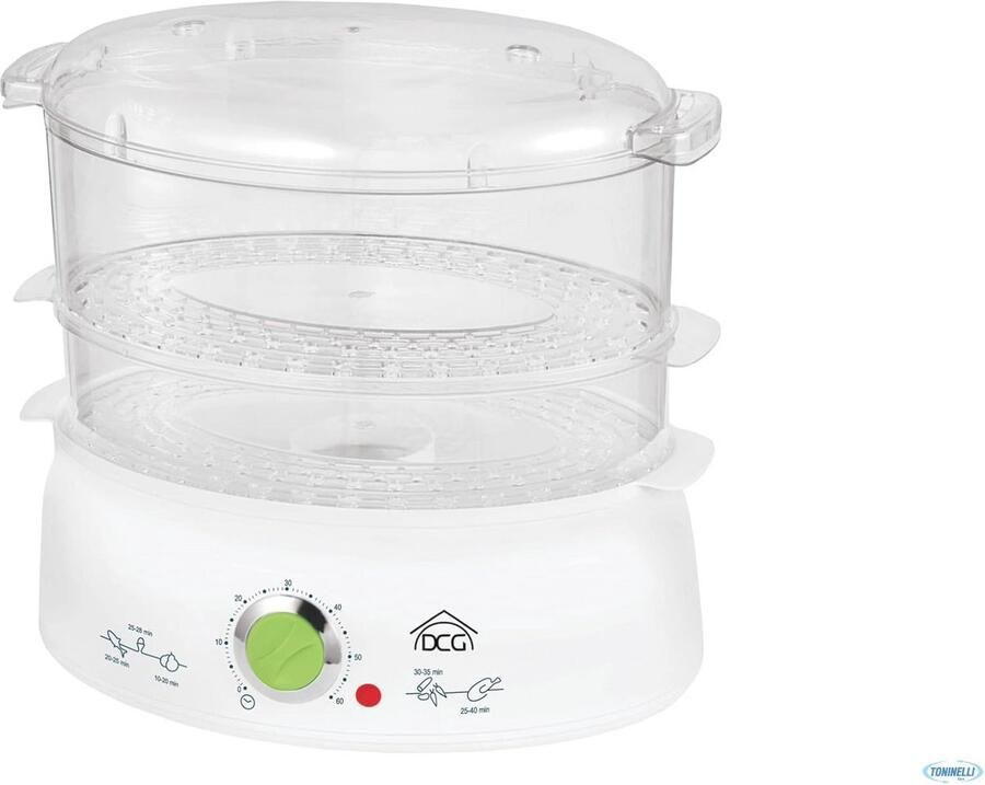 Elektrische stoomkoker 600 Watt voor gezond koken