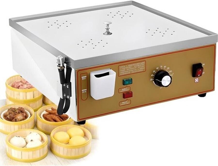 Elektrische stoomkoker Dim sum machine Snel stomen Droogkookalarm apart vullen 45x29x18CM