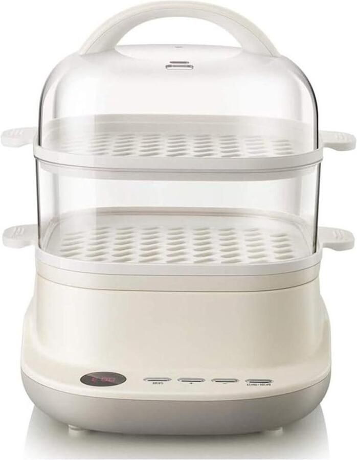 Elektrische Stoomkoker Keukenapparaat Gezond Koken Dubbellaags Ladeontwerp 6 Liter Capaciteit