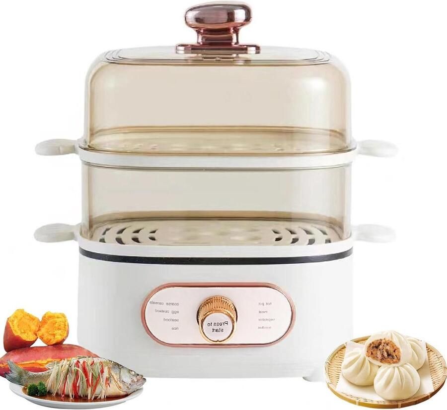 Elektrische Stoomkoker Multicooker Gezond Koken 8 Kookprogramma's 10.5L Capaciteit Zilver