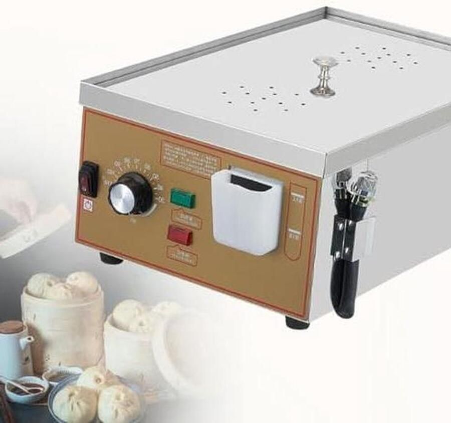 Elektrische Stoomkoker Stoomapparaat Gezond Koken Stapelbaar 2-6 stoomopeningen Zilver