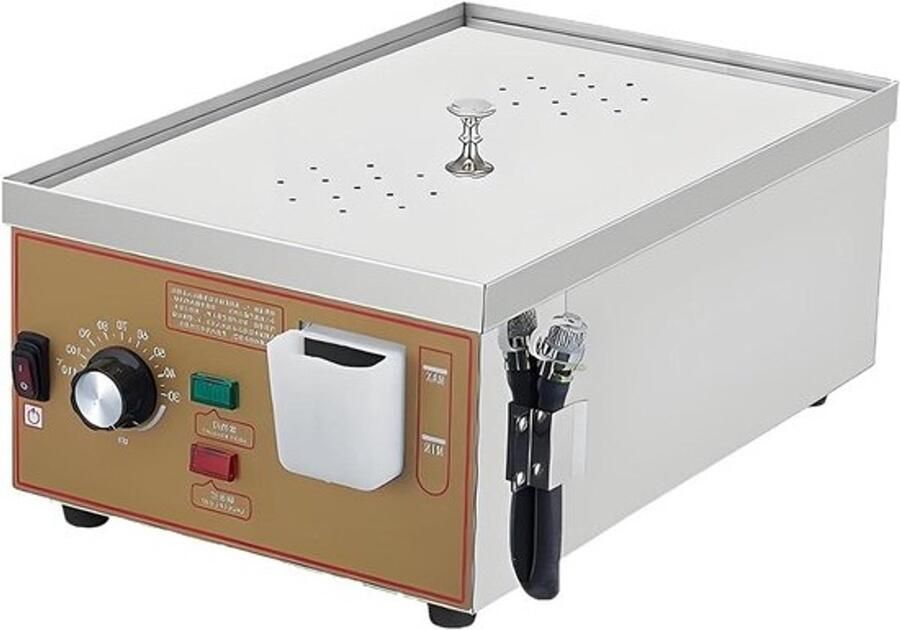 Elektrische Stoomkoker Stoombroodjes Machine Professioneel Koken Temperatuurregeling 30-110℃ 2 Gaten Zilver