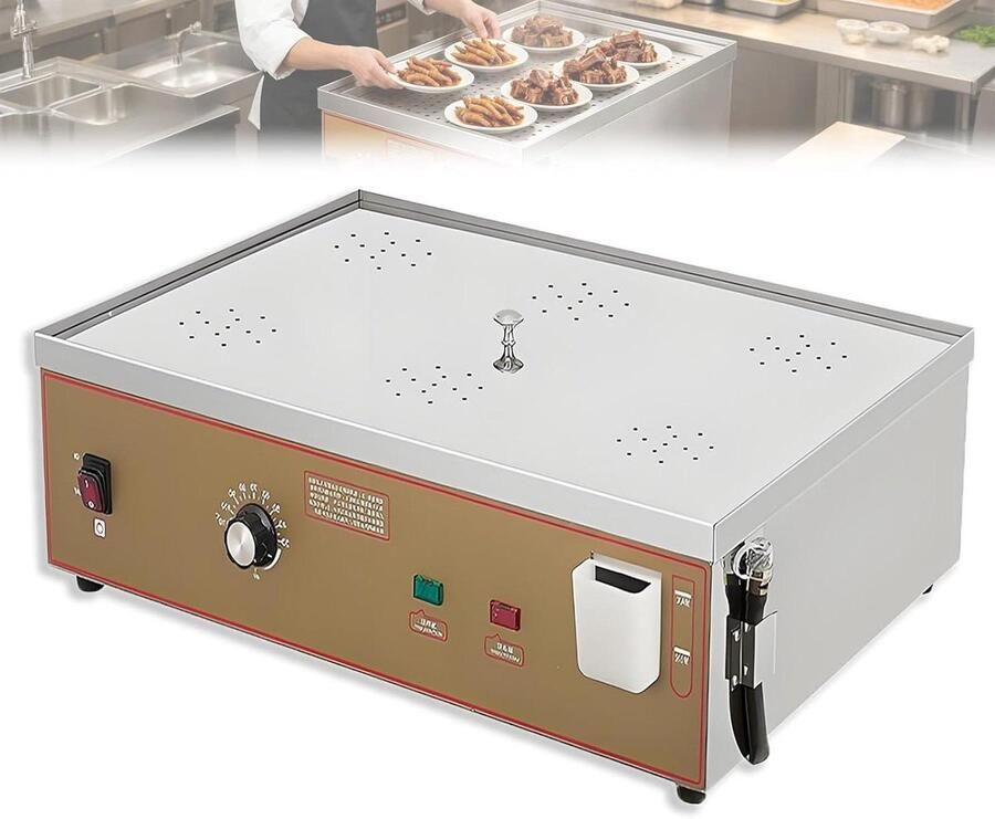 Elektrische Stoomkoker Stoombroodjesmachine Stoompan Professioneel Koken Nauwkeurige Temperatuurregeling 6 Gaten Meerkleurig