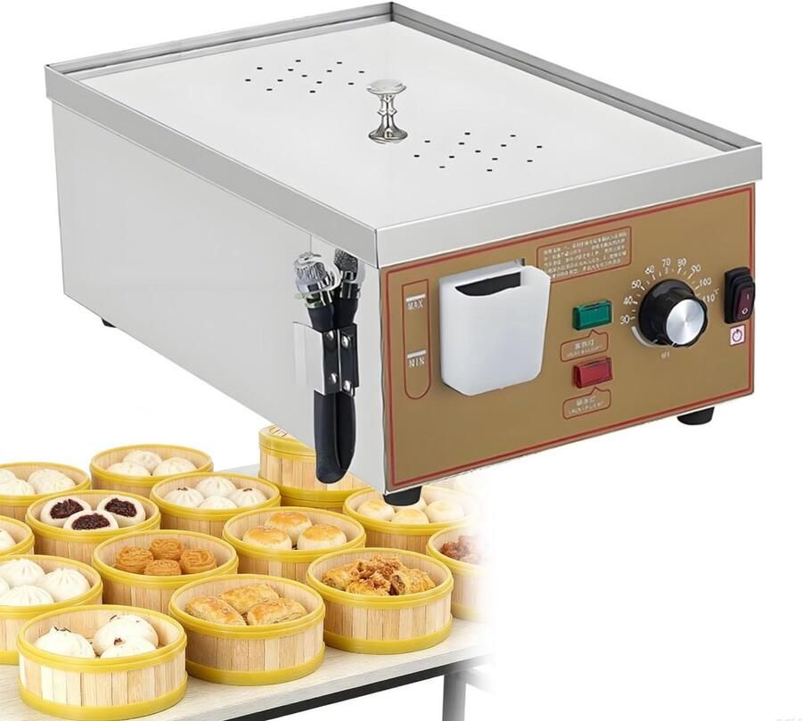 Elektrische Stoomkoker Stoommachine Broodjes Commercieel Gebruik Constante Temperatuur 2 4 6 Gaten