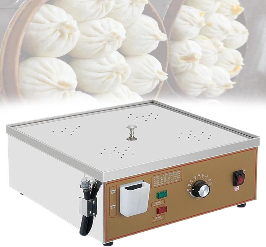 Elektrische Stoomkoker Stoommachine Broodjes Dim Sum Koken Droogkookalarm 2 4 of 6 Gaten