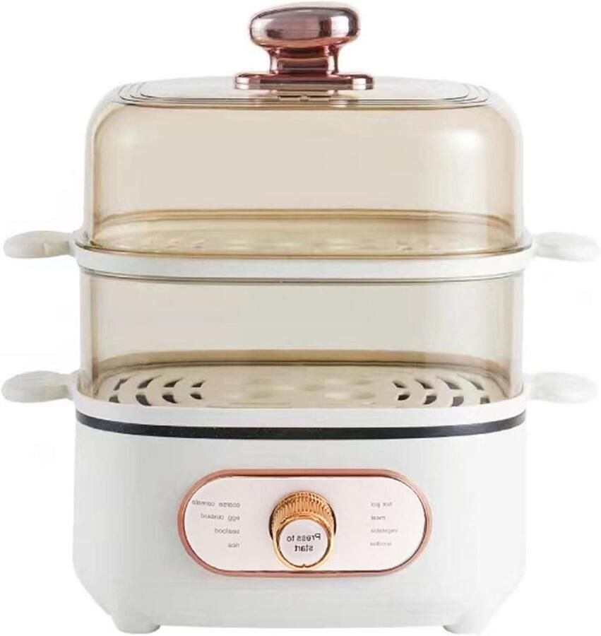 Elektrische Stoomkoker Stoomoven Hotpot Snelle Maaltijden 8 Kookprogramma's 10.5L Capaciteit Zwart