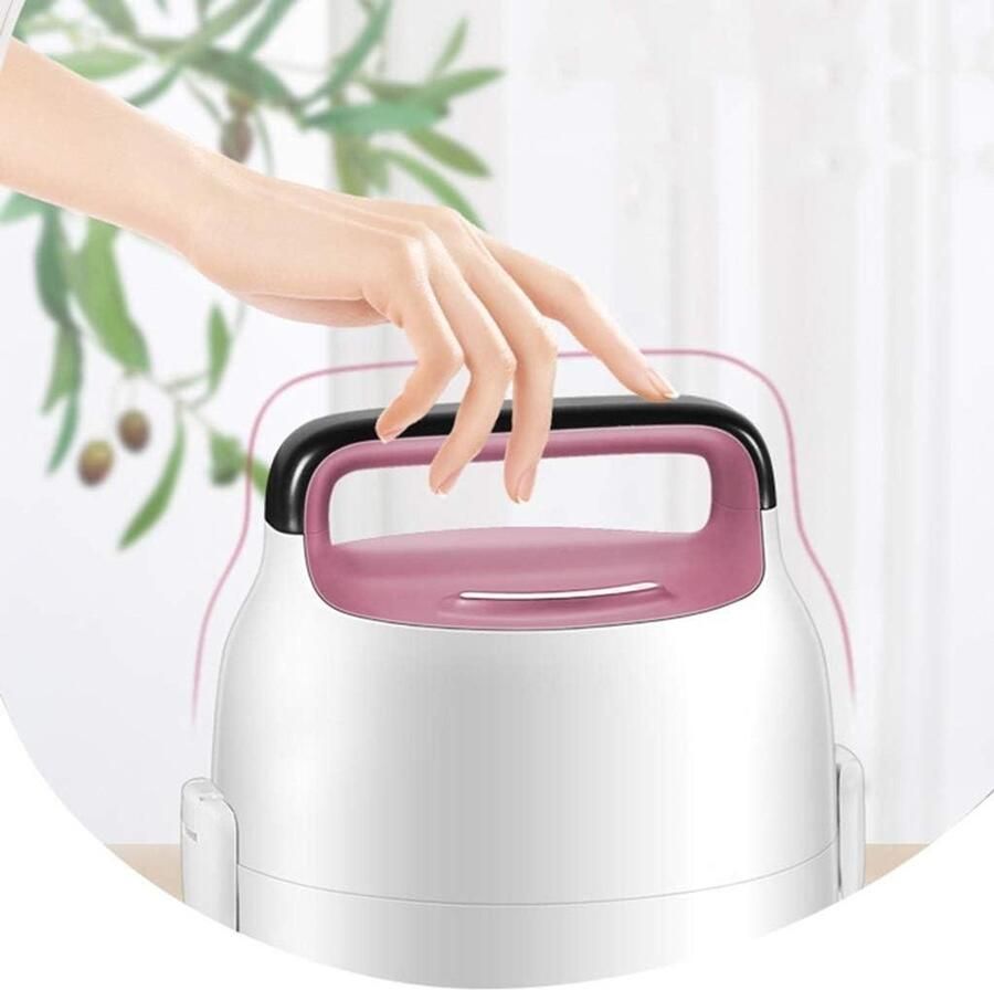 Elektrische Stoomkoker Voedselverwarmer Stoompan Gezond Koken Automatische Uitschakeling 2 Liter Paars