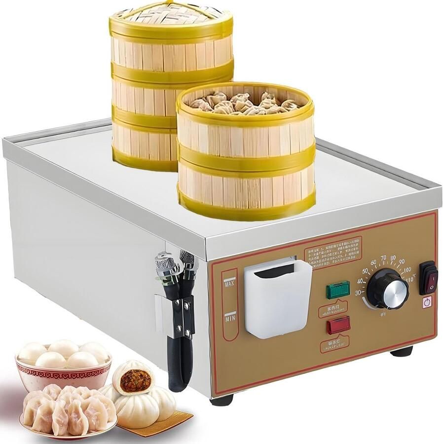 Elektrische Stoommachine Broodjes Stomer Commercieel Gebruik Nauwkeurige Temperatuurregeling 48x67x20 cm