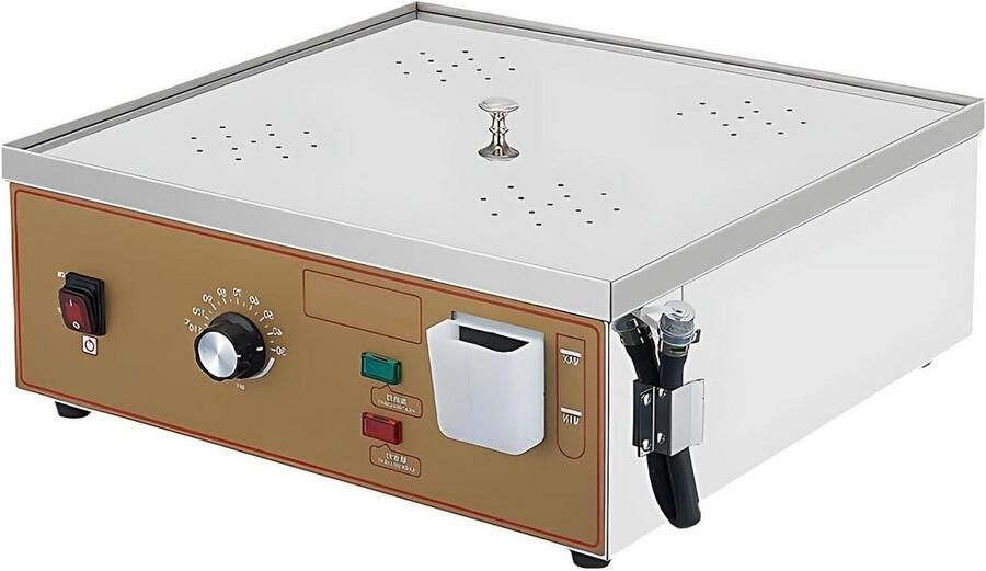Elektrische Stoommachine Stoompan Broodjes Verwarmen Nauwkeurige Temperatuurregeling 4 Gaten Zilverkleurig