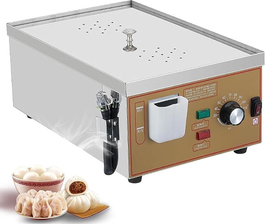 Elektrische Stoomoven Professionele Stoom Gerechten Bereiden Roestvrij Staal 30-110°C Bereik Zilver