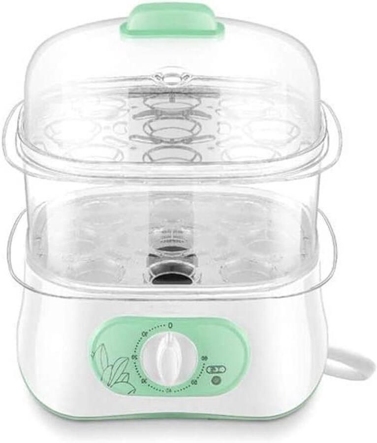 Elektrische Stoompan Compacte Steamer Gezond Koken Automatische Uitschakeling Rechthoekig Wit