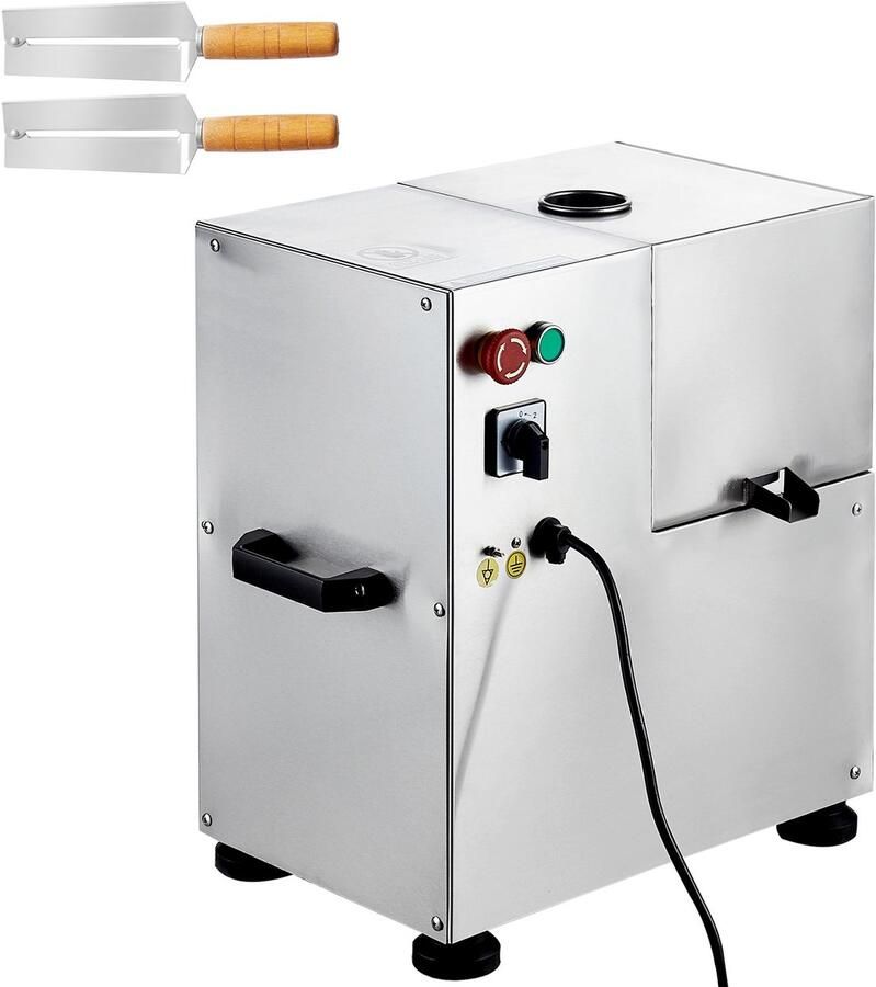 Elektrische Suikerrietpers 800 W 300 Kg U Capaciteit 4 Roestvrijstalen Rollen 60 96 mm Inlaat Inclusief Schilmes Commercieel Gebruik