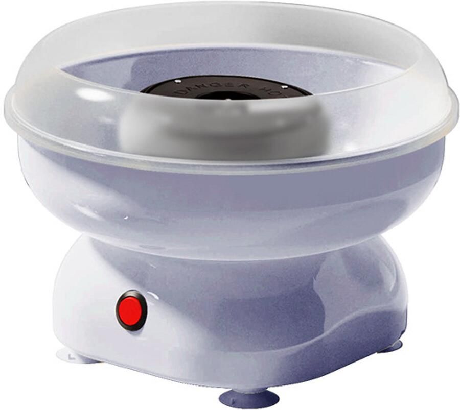 Elektrische suikerspinmachine 450W 220-240V EU-stekker 270mm grote opening inclusief suikerlepel en 8 houten stokjes suikerspin maker voor thuisfeestjes kinderfeestjes en verjaardagen（Paars）