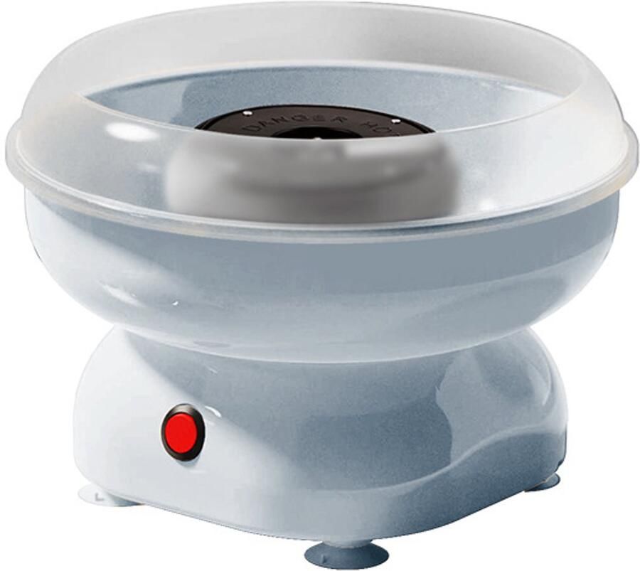Elektrische suikerspinmachine 450W 220-240V EU-stekker 270mm grote opening inclusief suikerlepel en 8 houten stokjes suikerspin maker voor thuisfeestjes kinderfeestjes en verjaardagen（blauw）