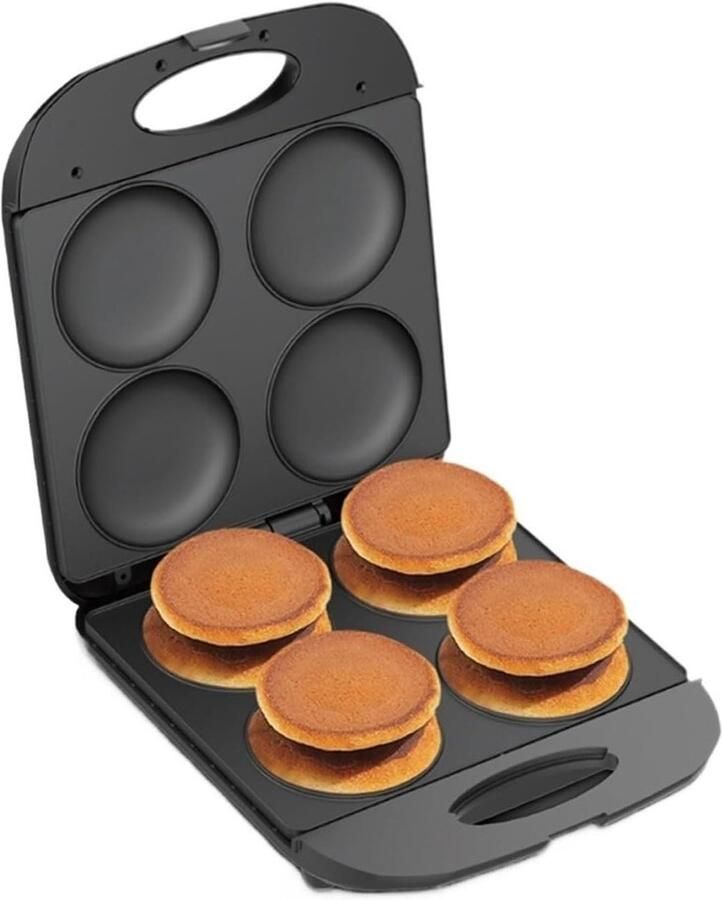 Elektrische Taartmaker Muffinmachine Ontbijt Snelle Maaltijden Bereiden Antiaanbaklaag 25 x 35 x 10 cm One Color