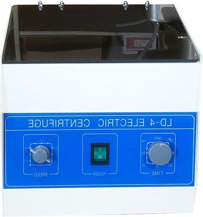 Elektrische Tafelcentrifuge Laboratoriumcentrifuge Benchtop Monsters Scheiden Met Timer Snelheidsregeling 330x300x280 mm Wit
